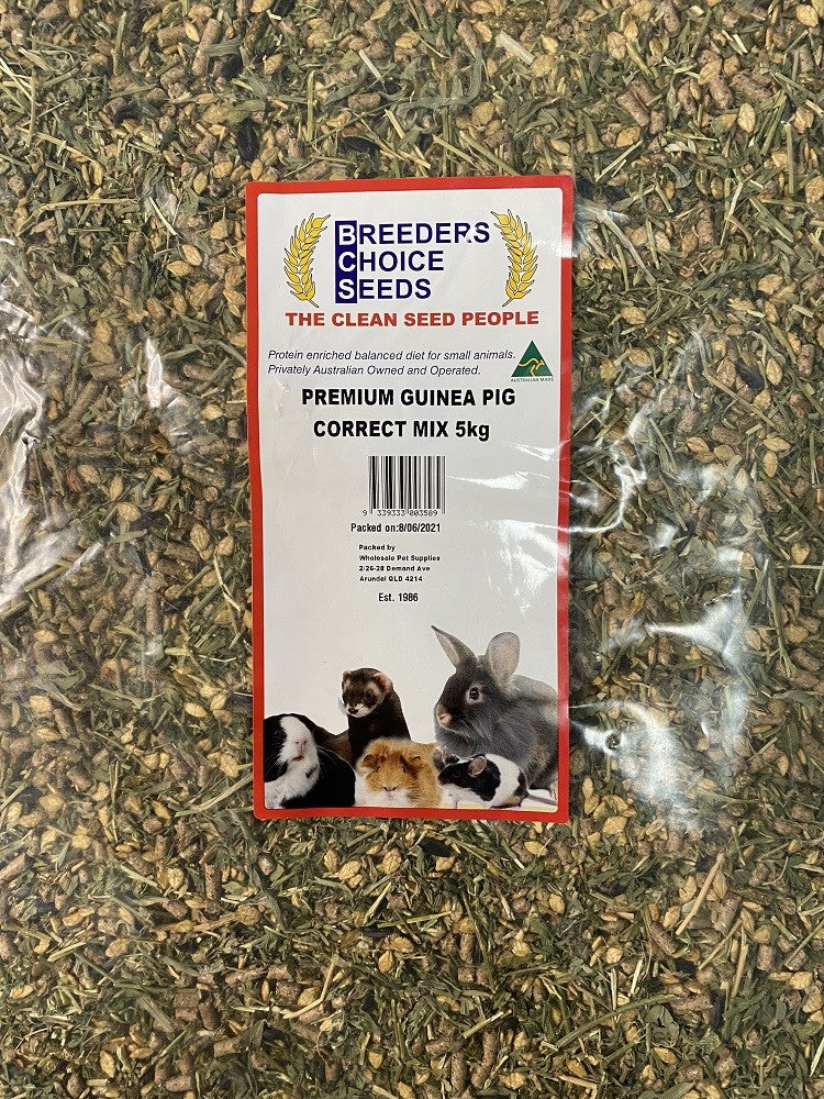 Breeders Choice Correct Guinea Pig Mix 5kg PET DESTINATION