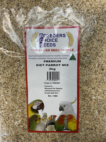 Breeders Choice Diet Parrot Mix 2kg